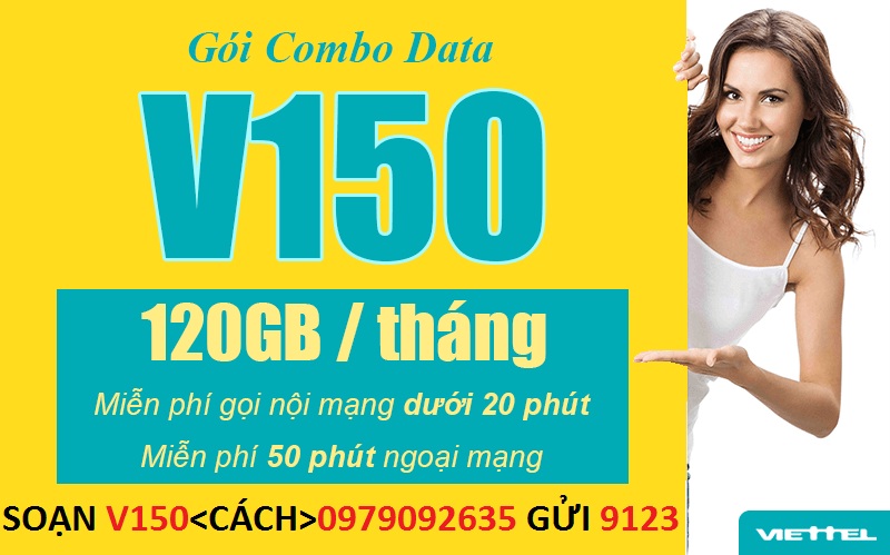 Đăng Ký 3G 4G Viettel Gói V150