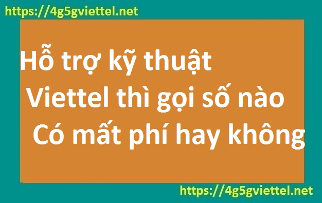 Hỗ trợ kỹ thuật Viettel