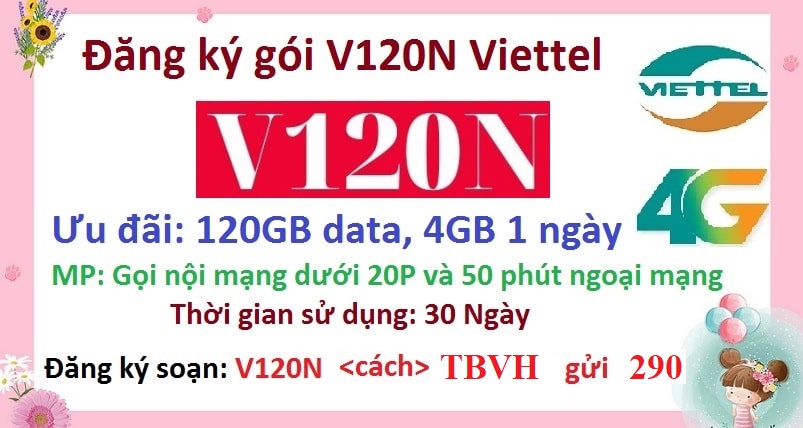 Đăng ký V120N Viettel