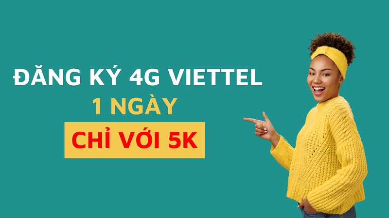 Gói 4g Viettel 5k 1 ngày